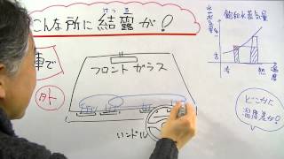 車のフロントガラスの外側に結露が　／おときち副塾長　電脳空間学習塾かもん