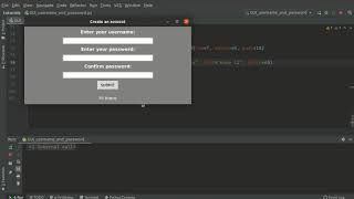 Project Based Python: GUI Username and Password