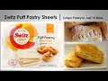 Switz Puff Pastry Sheets |  Puff Pastry In Microwave Convention | Ready in 15 Minutes | Crispy Puffs