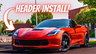 C7 Corvette Longtube Headers Install!!