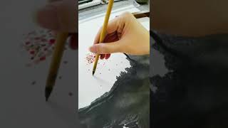 70 墨轩子禅画 不管是在未知的天之涯，海之角，我希望将来老到掉牙的那一天，陪你牵手看夕阳的看云舒云卷的还是我。 水墨写意 国画艺术 禅意 2021