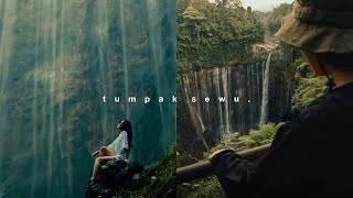 DAMN! POV JALUR/TREKKING TUMPAK SEWU WATERFALL | VLOG CINEMATIC 4K