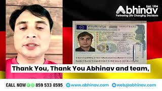 Abhinav Immigration Earns Praise as Client Secures Prestigious Germany EU Blue Card!