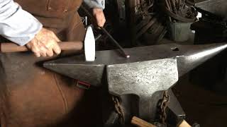 Simple way to make a decorative ball end on a steel rod.