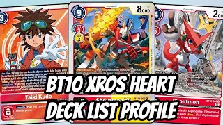 Xros Heart Deck List Profile Digimon TCG BT10