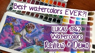 LUKAS 1862 WATERCOLORS ~ Art Supply Review + Demo