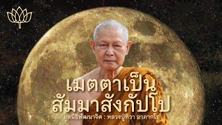 เมตตาเป็นสัมมาสังกัปโป : หลวงปู่ทิวา อาภากโร