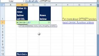 Excel OFFSET Function To Avoid #REF! Error