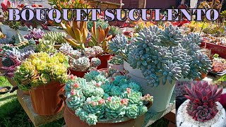 BOUQUET SUCULENTO #suculentas #echeveria #graptopetalum