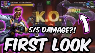 5/5 DAMAGE?! - Stellar-Forged Star-Lord Gameplay First Look Breakdown - Marvel Contest of Champions
