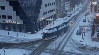 Time lapse of the Jan. 28 snowstorm in downtown Milwaukee