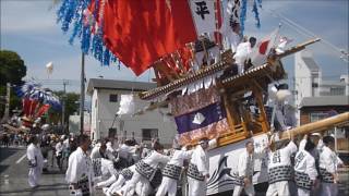 川渡り神幸祭2017-2     風治八幡下～彦山川へ神輿～4番山笠）