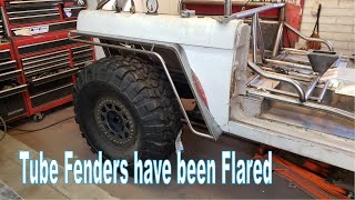 Custom fabricated tube fender flares for my 1968 Bronco finally get their flares! Fabrication 101