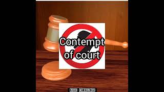 Contempt of Court 👆🤗#Short❣️ #Shorts