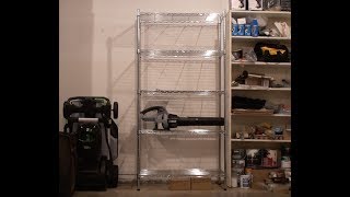 Whitmor Supreme 5 Tier Shelving, Chrome (unboxing \u0026 installation)