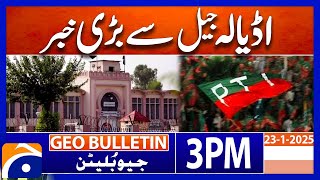 Imran Khan - Adiala Jail - PTI big announcement - Geo News 3 PM Bulletin (23 Jan 25)