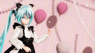 【MMD】つみ式初音ミク改メイドで「君色に染まる」【Ray-MMD】【4K】