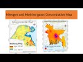 How to make air-quality Mapping using Remote sensing |  Nitrogen and Methine gase Concentration Map