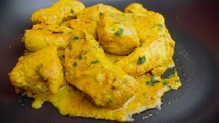 Chicken curry, quick and tasty, chicken breast recipe with few ingredients, COOKING IDEAS