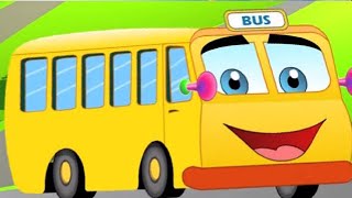 Wheel on the bus | Bus song for kids Nursery rhymes ! Little baby bum
