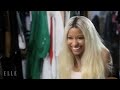 nicki minaj behind the scenes cover shoot elle