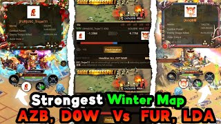 🔥 AZB, D0W Vs FUR, LDW 🔥 Strongest Winter Map Fights ::: Last Shelter Survival #24EGaming