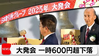 東京株式市場大発会　日経平均は大幅に値を下げる