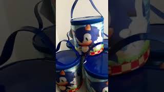 Bolsa Circular no Verniz.                             Tema Sonic