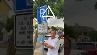 Parkovací kotouč. Jak se používá? #parking #park #zkouska #parkovani