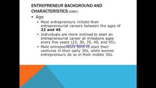 Entrepreneurial Intentions :Part One