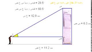 حساب المثلثات -زاوية الارتفاع 2020 -طارق الفرارجي - الرياضيات الميسرة