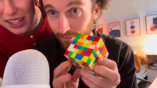 ASMR My Boyfriend Solves a 6x6 Rubik’s Cube🧊 *Extra Tingly*