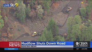 Heavy Rains Trigger Mudslide In El Dorado Burn Scar Near Big Bear