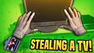 Stealing EXPENSIVE TV In Virtual Reality - Thief Simulator VR Gameplay!