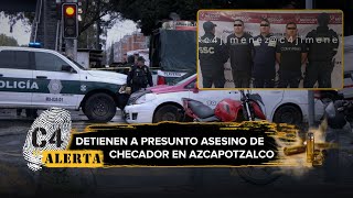 Asesinan en segundos a checador de ruta de microbuses en Azcapotzalco; detienen a los atacantes