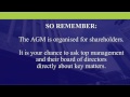 6. why attend agms attending agms