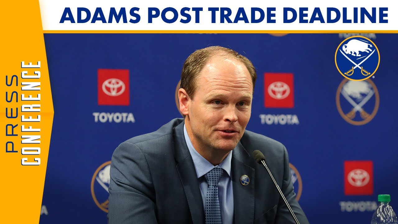 Buffalo Sabres GM Kevyn Adams Following The NHL Trade Deadline - YouTube