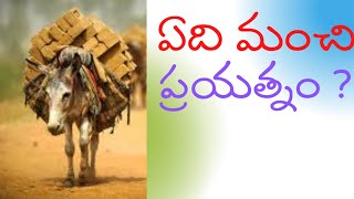 ఏదీ మంచి ప్రయత్నం ?