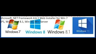 Microsoft .NET Framework 4.6.1 Web Installer for Win 7 SP1, Win 8, Win 8.1, Win 10, Win Server