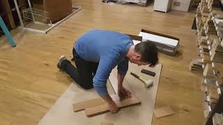 Engineered Wood  Flooring - Installing Sherlock Click herringbone