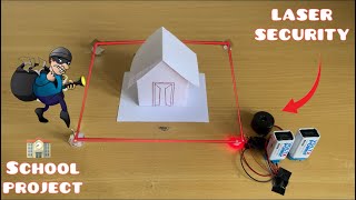 How to make a Laser security alarm system | Laser home security system