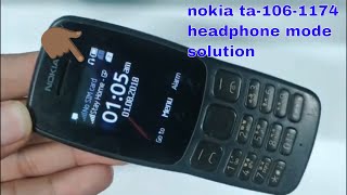 nokia ta1114 headphone mode/nokia 106