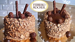 Wspaniały Torcik Ferrero Rocher/ Tort Urodzinowy Orzechowo - Czekoladowy/ bardzo łatwy