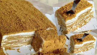 ZA 30 MINUTA❗BEZ RAZVIJANJA KORA! MEDENA TORTA. Najjednostavniji recept! #4k