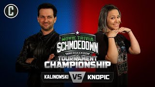 Innergeekdom Tournament FINALS! Mike Kalinowski VS Mara Knopic   Movie Trivia Schmoedown