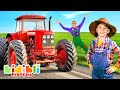 Tracteurs pour enfants | Vidéos éducatives sur les véhicules agricoles pour enfants | Kidibli