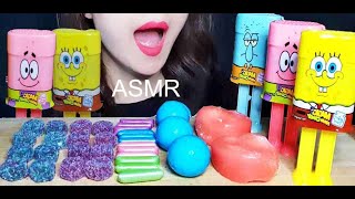 ASMR, 수수깡젤리(HITSCHLER), JEWEL CANDY, SpongeBob JELLY, MUKBANG, EATING SOUNDS