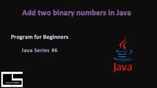 Add Two Binary Number| Java |@CodingwithShameera1