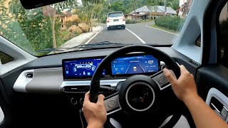 Driving POV Wuling AIR EV 2022 Test Drive MOBIL LISTRIK MINI | Acceleration, Features & Sound (ASMR)