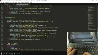 Airways Management System | Python Project | Source Code